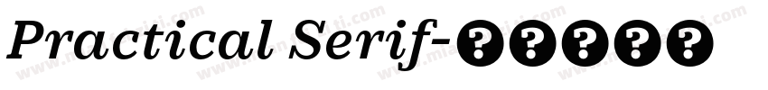 Practical Serif字体转换